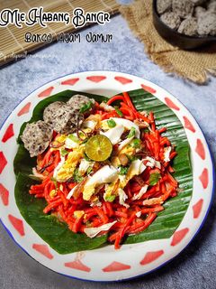 Foto resep Mie Habang Bancir Bakso Ayam Jamur (Khas Banjar)