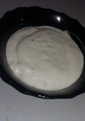A picture of Garlic sauce.#4weekschallenge.