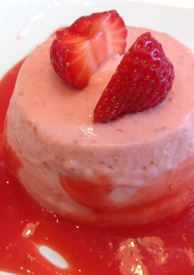 Una foto de Bavaroise de Fresas