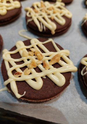 Töltött csokoládés keksz recept fotója