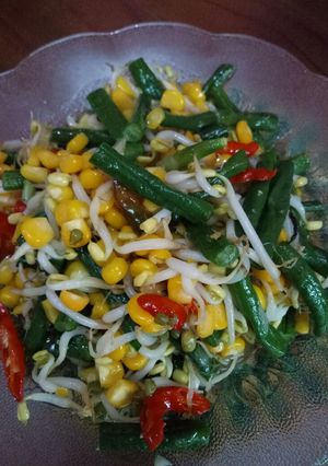 Foto resep Tumis kacang toge jagung