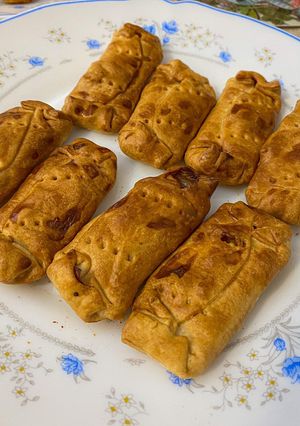 Una foto de Palitos de salmón con queso y de sobrasada airfryer