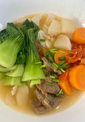 清燉番茄牛肉麵 的食譜成品照片