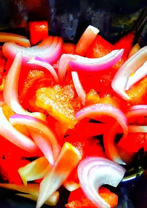 A picture of Quick healthy watermelon salad.