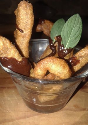 A picture of Spanish Churros.