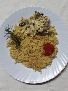 A picture of Chicken Flavoured Indomie Instant Noodles #4weekschallenge#.