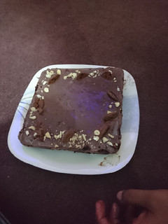A picture of Chocolate Ice-cream biscuit cake.