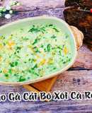 Cháo gà cải bó xôi cà rốt