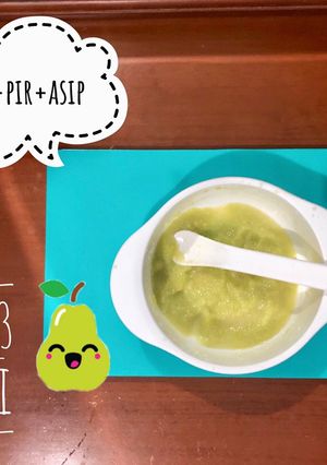 Foto resep Mpasi 6 bulan puree alpukat + Pir