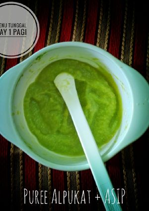 Foto resep Menu tunggal MPASI Puree Alpukat