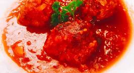 Hình ảnh món Bò viên sốt cà chua, ăn với mì ý (Meatballs in tomato sauce)