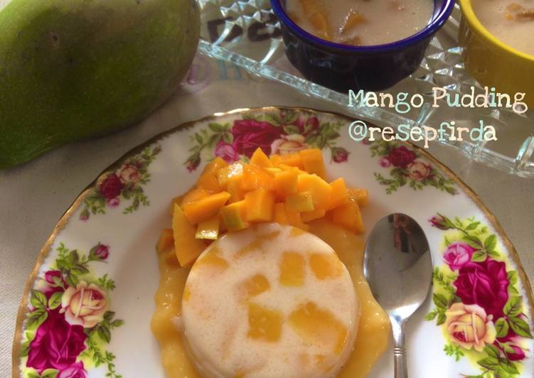 Bagaimana Menyiapkan Simple Mango Pudding, Enak Banget