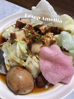 Foto resep Kupat tahu spesial pake telor ala amellia