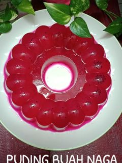 Foto resep Puding Buah Naga