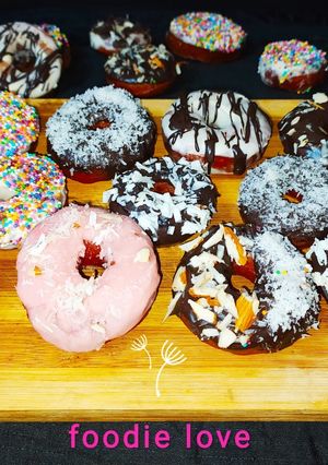 A picture of Center filled Donuts.