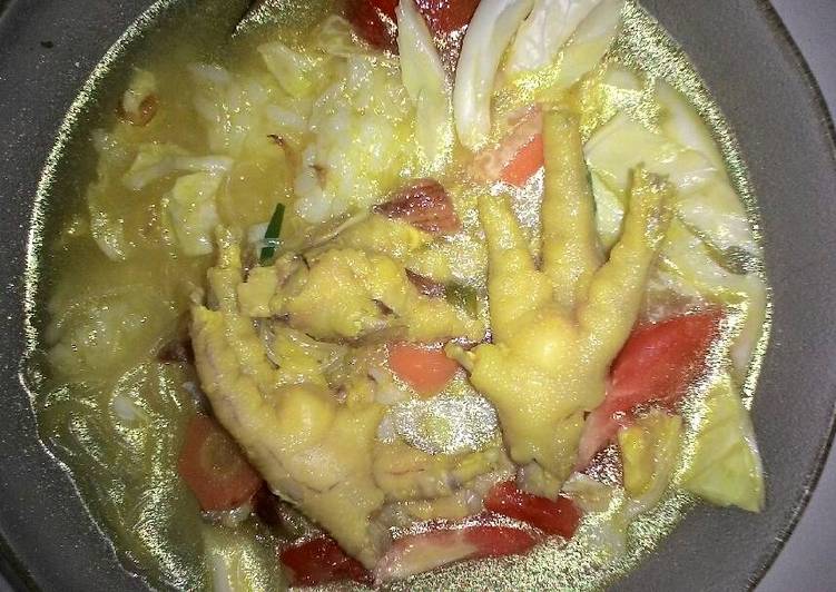 Bagaimana Membuat Soto ceker lamongan ala alaan yang Enak