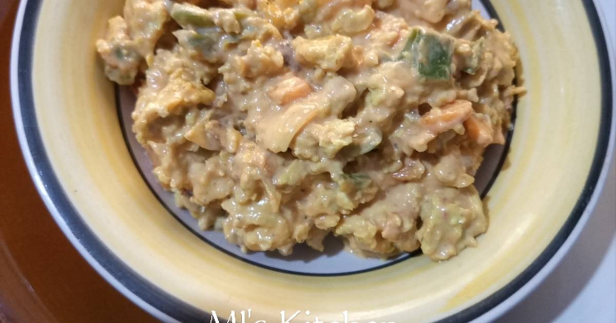 Scrambled eggs mayo paste Recipe by MJ's Kitchen Cookpad