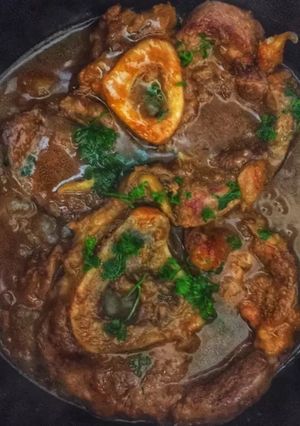 Milánói lyukas csont 🇮🇹Ossibuchi alla milanese recept fotója