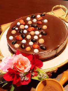 عکسی از دستور چیز کیک شکلاتی