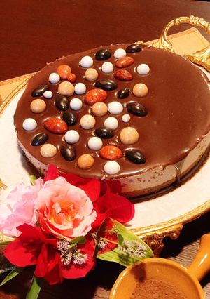 عکسی از دستور چیز کیک شکلاتی