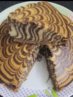 A picture of Zebra Cake.