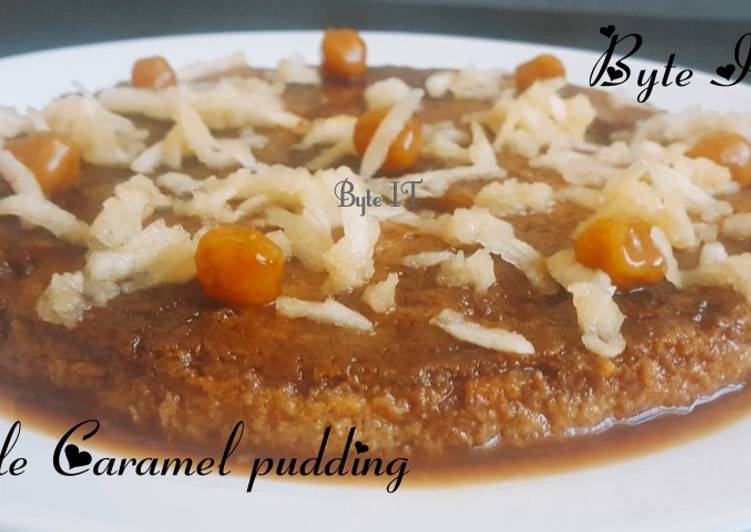 Recipe of Perfect Apple caramel pudding