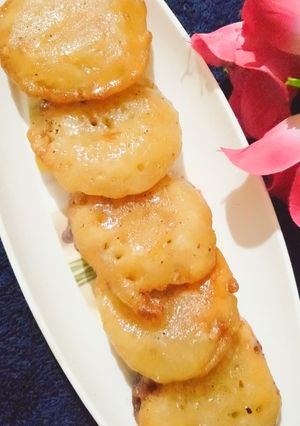 A picture of Malpua in Bengali style.