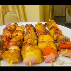 A picture of Chicken kebab.