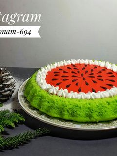 عکسی از دستور تارت کیک هندوانه