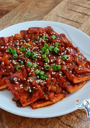 Foto resep Spicy Braised Tofu / Dubu-Jorim 두부조림
