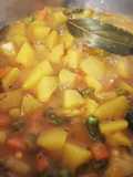 Papas Viudas con Menestra