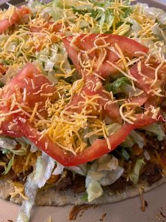 A picture of Taco pizza.