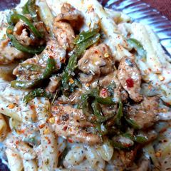White sauce pasta A picture of White sauce pasta.