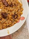 Arroz meloso de carrillada al Pedro Ximénez