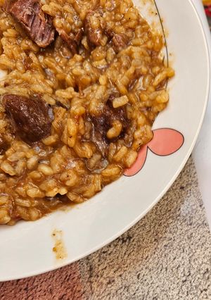 Una foto de Arroz meloso de carrillada al Pedro Ximénez