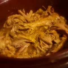 A picture of Crockpot Mississippi Pork Butt (improvised).