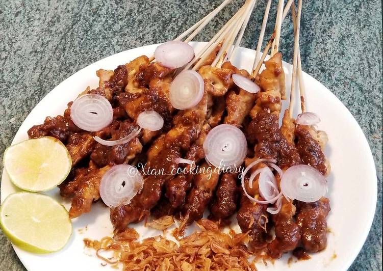 Recipe of Homemade Indonesian Chicken Satay With Peanut Sauce