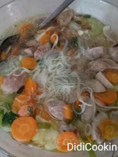 Foto resep Sop baso bihun oyong