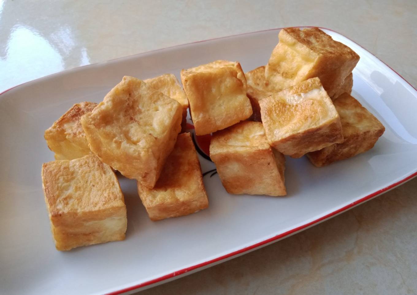 Tahu panggang bawang putih