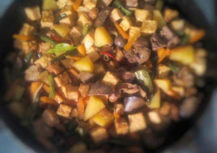 Cara mudah memasak Tumis ati ampela ayam yang sempurna