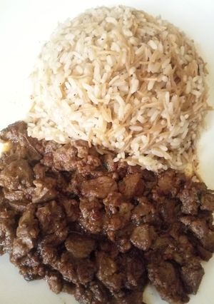 صورة لوصفة أرز بكبد الدجاج