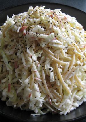 A picture of Spaghetti, Cabbage & Apple Salad.