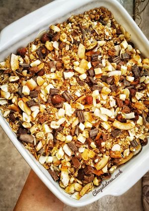 Une photo de GRANOLA MAISON CHOCOLAT 🍫 NOISETTE 🌰