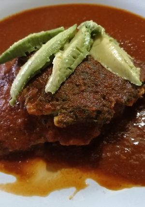 Una foto de Huauzontles en pipian