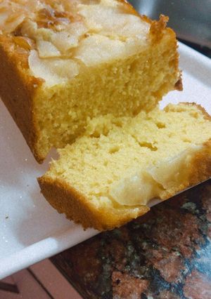 Una foto de Budín de naranja, mandarina y manzana súper esponjoso