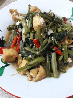 Foto resep 49. Cah kangkung tahu