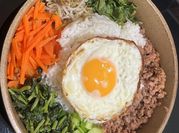 Gambar daging cincang bibimbap