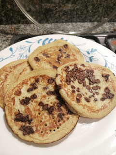Una foto de Pancakes de banano y avena