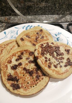 Una foto de Pancakes de banano y avena