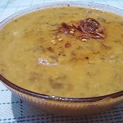 A picture of Dal ALU Palak My new Creation,.
